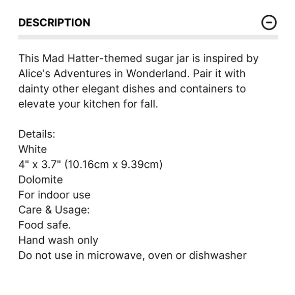 Mad Hatter Ceramic Sugar Jar. - Picture 7 of 7